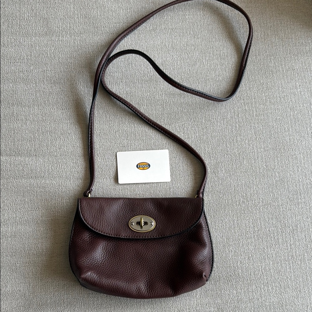 Brown Leather Crossbody Bag